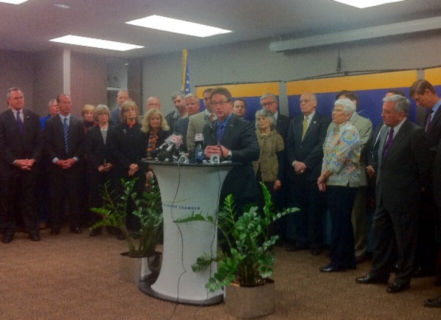 Leaders gather to announce support