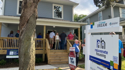 Rejuvenate Housing celebrated the completion of its sixth fully renovated home, a 111-year-old property at 613 W. 13th St., Davenport, with an open house Tuesday, Sept. 8.