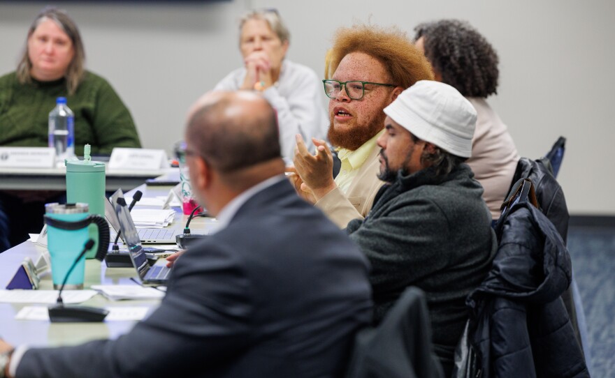East Lansing Independent Police Oversight Commission Chair Ernest Conerly at a meeting on Nov. 12, 2025.