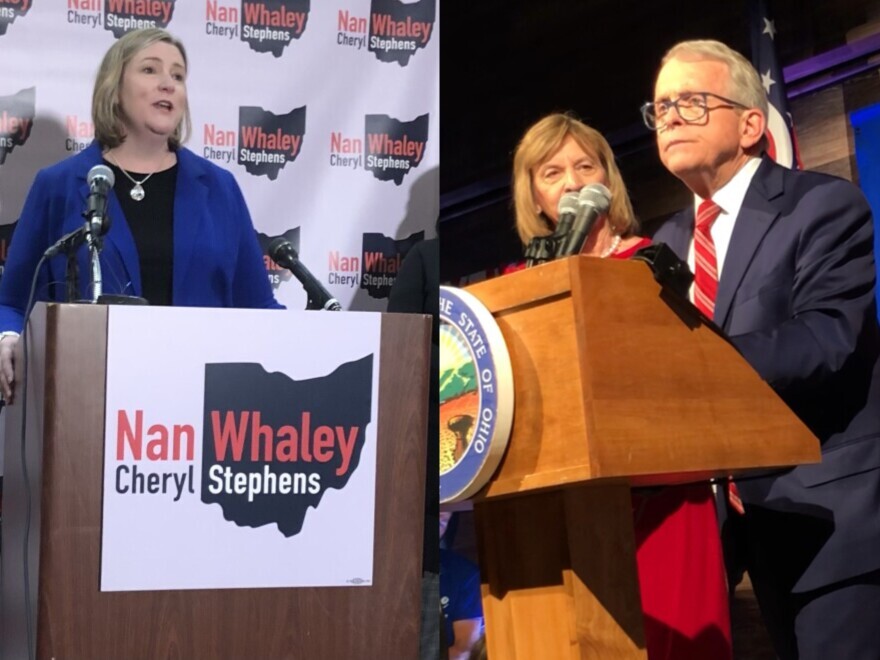 Nan Whaley and Mike DeWine are the nominees for Ohio's gubernatorial general election.