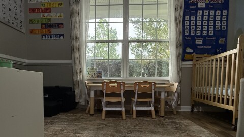 An in-home childcare provider in Suffolk that was supported by the Minus 9 to 5 program. The program is expanding to Accomack County to support more childcare options.