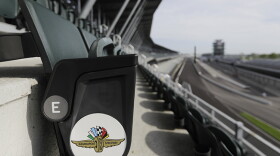 Indianapolis Motor Speedway is empty, Sunday, May 24, 2020, in Indianapolis. The Indianapolis 500 was postponed because of the coronavirus pandemic. The race will instead be held Aug. 23, three months later than its May 24 scheduled date.