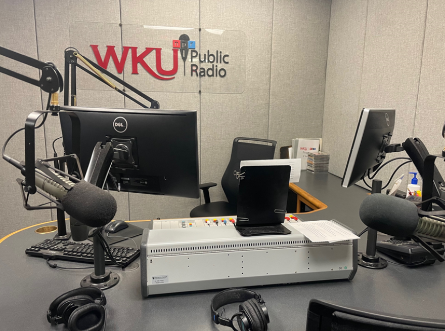 When you hear someone talking live on the air at WKU Public Radio, this is where it's happening.