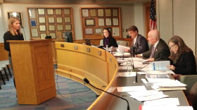 MSD Director Diana Christy (left) presents the proposed 2019 budget to commissioners.