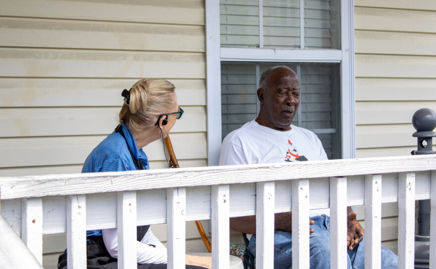Residents Charles Singleton and Susan
