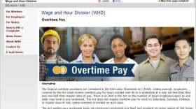 Screenshot of the Department of Labor website