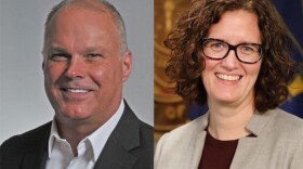 Indiana Department of Correction Commissioner Rob Carter, left, will step down Oct. 14, 2022 to join a lobbying firm. IDOC Deputy Commissioner Christina Reagle, right, will take over as commissioner, effective Oct. 17, 2022.