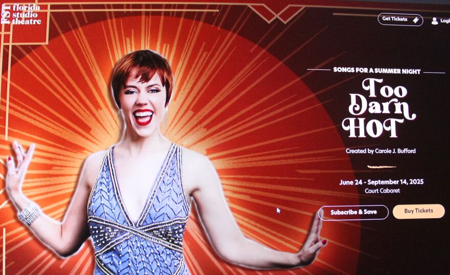 Florida Studio Theatre Logo for 'Too Darn Hot'