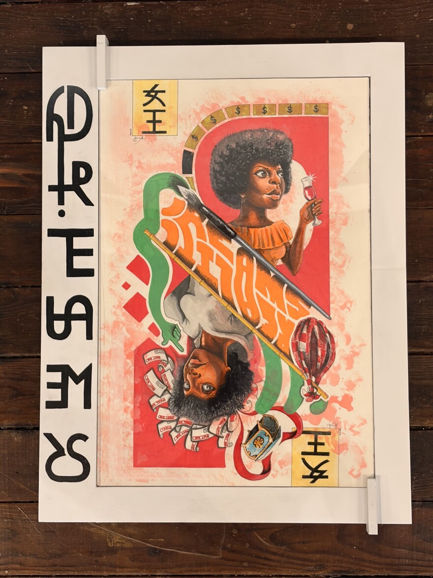 Artist Warren Harrington's work, "Dreams, Reality."