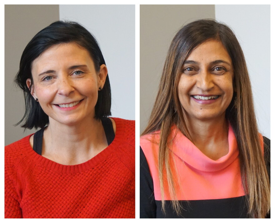 Nichole Dawsey, at left, is the executive director of NCADA, a local organization that has been providing education and prevention services related to drugs and alcohol since 1965. Nisha Patel is an assistant superintendent for the Fox C-6 School  District in Arnold, Missouri.