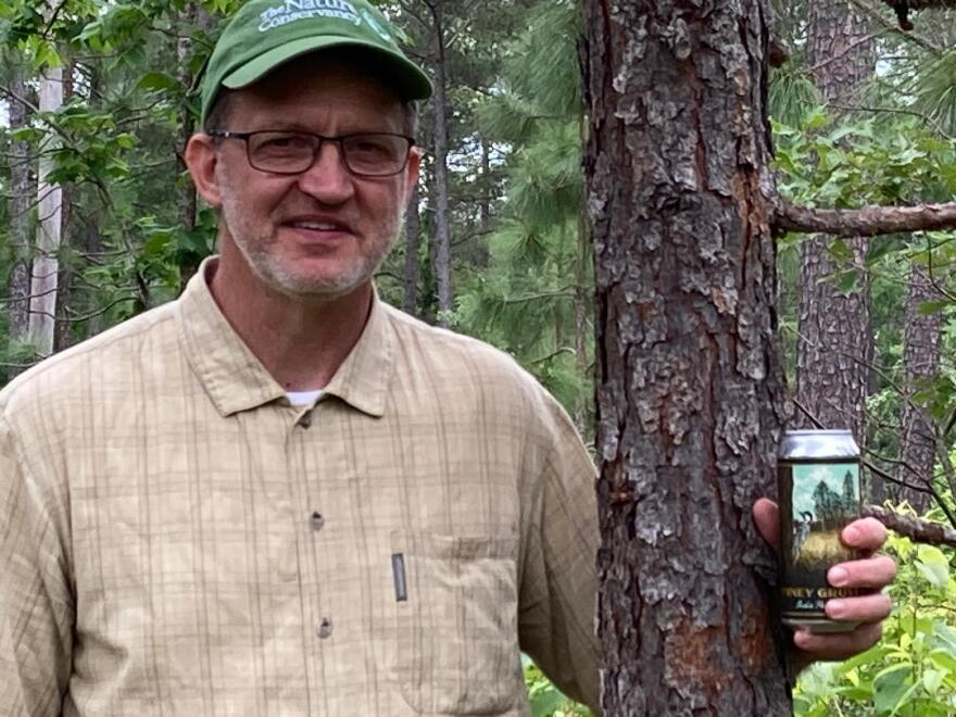 The Nature Conservancy's Brian van Eerden hopes the new brews will educate the public about areas he and other scientists are working to preserve.