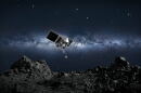 OSIRIS-REx illustration at Bennu