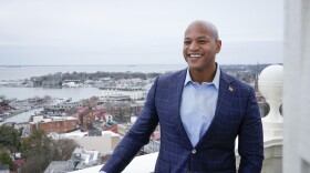 Maryland Governor-Elect Wes Moore,stands for a photograph outside of the capitol dome in Annapolis, Md., Tuesday, Jan. 17, 2023. (AP Photo/Bryan Woolston)