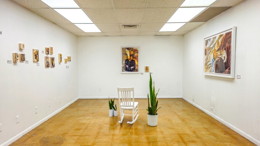 On view now at the Bunker Center for the Arts, “The Edge of Your Field” is a retrospective of DeAnna Skedel’s diverse practice that experiments relentlessly with various media, including collage, painting, and printmaking.