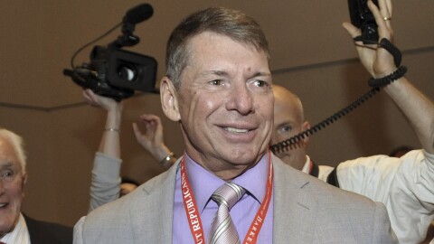 FILE - In this May 21, 2010, file photo, WWE Chairman and Chief Executive Officer Vince McMahon is shown at the Connecticut Republican Convention in Hartford, Conn.