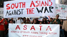 Jan 19, 2003: Alliance of South Asians Taking Action members were part of the broader South Asians Against the War group at antiwar demonstrations in San Francisco.