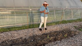 First-generation farmer Markisha Parker works on her farm in Trumbull County