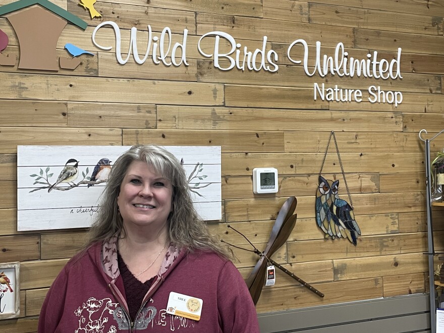 Wild Birds Unlimited manager Tree Chitwood. (Photo: Tyler Thompson/IPR News)