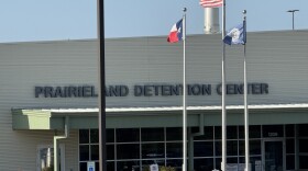 A building with the words "Prairieland Detention Center."