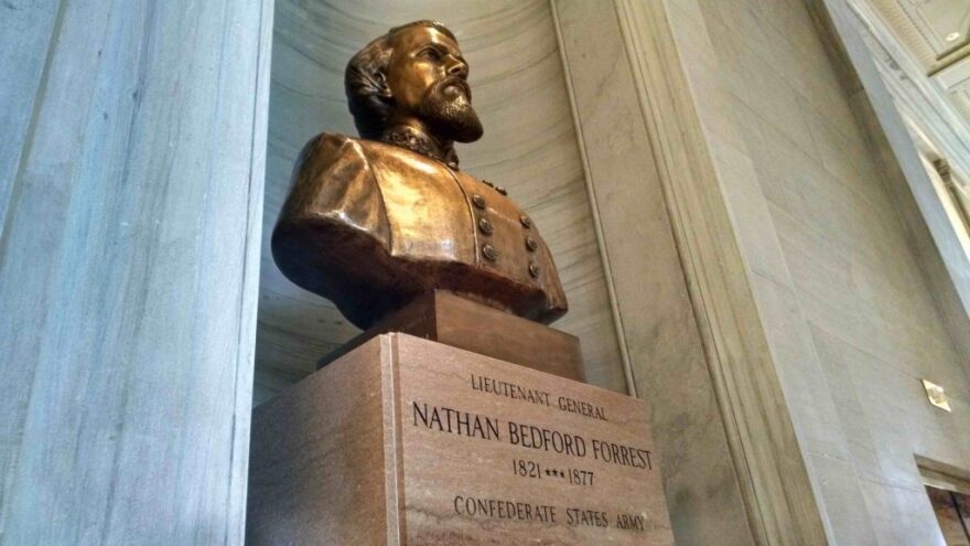 Tennessee lawmakers have again rejected efforts to remove a bust of Nathan Bedford Forrest from the state Capitol, but a House committee has voted to end the state's annual commemoration of the Confederate general.