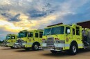 Washington Fire Department engines are shown outside the station in a 2021 social media photo. 