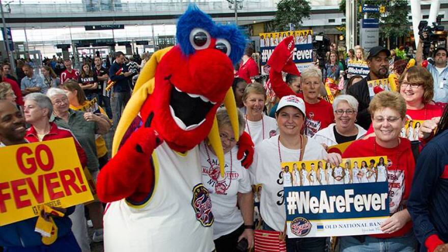 Fans welcomed the Indiana Fever home Sept. 30 during a rally at Indianapolis International Airport. There will be more chances to celebrate this week.