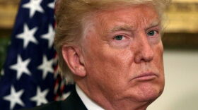 President Trump listens during an announcement on July 20, 2017, in the Roosevelt Room of the White House in Washington, D.C. (Alex Wong/Getty Images)