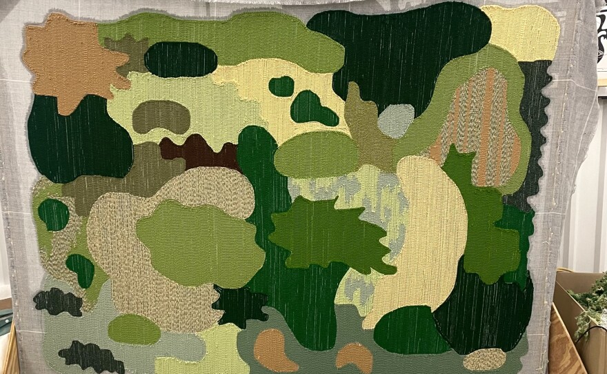 Some of Julia Andreas' tufted rugs