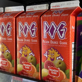POG juice sold by Meadow Gold at a grocery store in Honolulu, Hawaiʻi. (Sept. 29, 2026) 