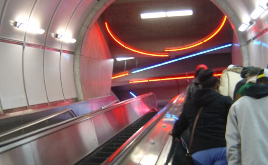 Inside Metro rail station