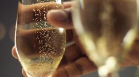 person holding wine glass