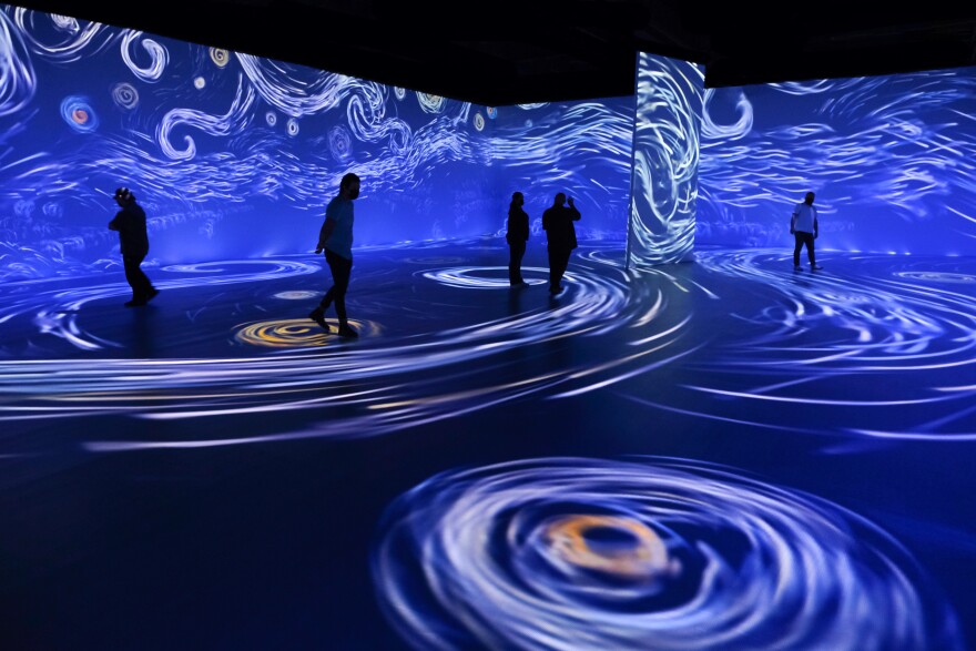 The "Beyond Van Gogh" installation in Miami. It'll be in Rochester from Feb. 4 to March 20 at the Dome Arena in Henrietta.