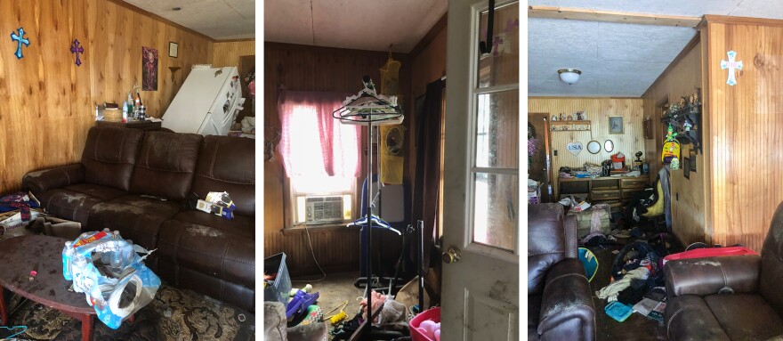 After floodwaters from Hurricane Florence entered the Colemans' home, the home looked like it had been ransacked.