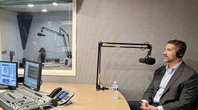 Knox County Schools Superintendent Jon Rysewyk in WUOT's studio, May 2024.