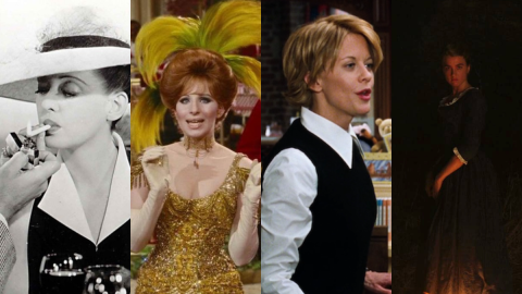 "Now, Voyager," "Hello, Dolly," "You've Got Mail" and "Portrait of a Lady on Fire" posters.