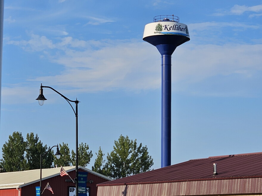 Kelliher water tower on Aug. 13, 2024.