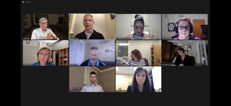 The Normal Town Council meets remotely, Monday, April 19, 2021.
