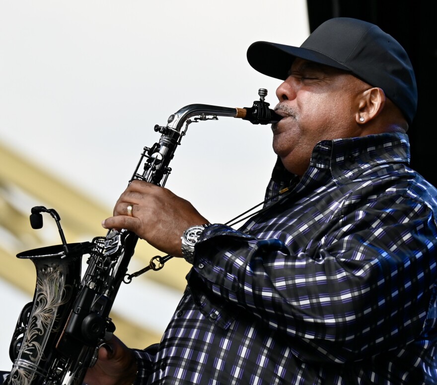 Gerald Albright performing at the Pittsburgh International Jazz Festival