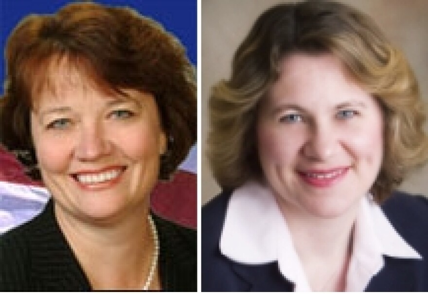 The front-runners: Democrat Susan Montee and Republican Sandra Thomas.