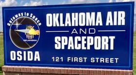 The Oklahoma Air and Spaceport sign.