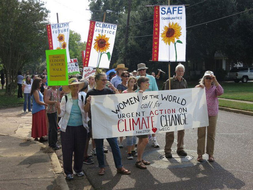 A view of the Nacogdoches climate walk on Sept. 21, 2014.