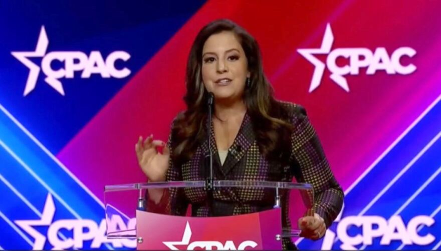 Rep. Elise Stefanik spoke at CPAC in Maryland on Saturday, Mar. 4, 2023.
