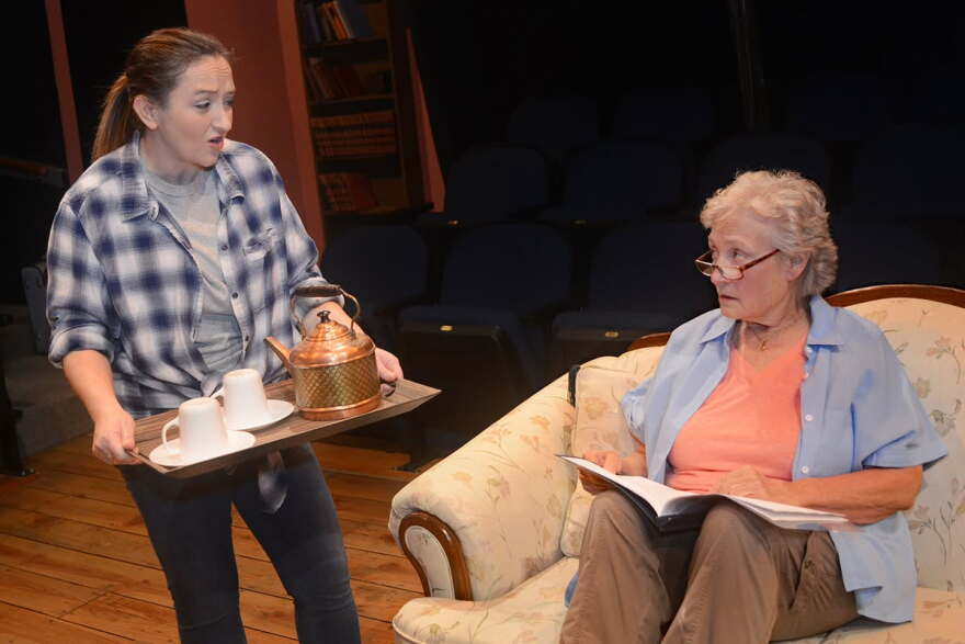 Tea and not-exactly-sympathy with Dana Skiles and Jennifer Kingry.