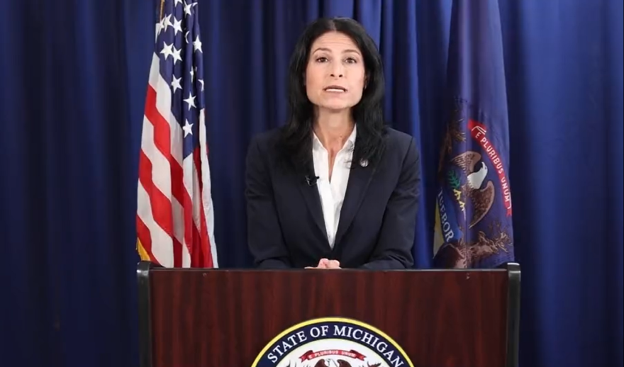 Michigan Attorney General Dana Nessel announces felony charges against 16 Republicans who, her office alleges, broke state law by acting as false electors in the 2020 presidential election