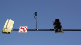 A traffic camera on Mercer Street