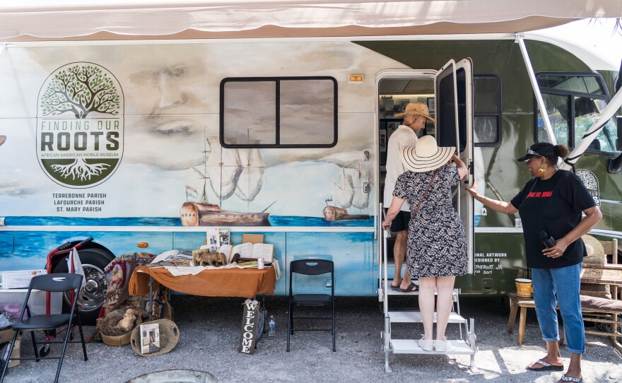 The Finding Our Roots African American Mobile Museum at the Whitney Plantation during their 2023 Juneteenth event.