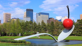 Claes Oldenburg and Coosje van Bruggen’s "Spoonbridge and Cherry" is one piece you'll see in the Minneapolis Sculpture Garden.