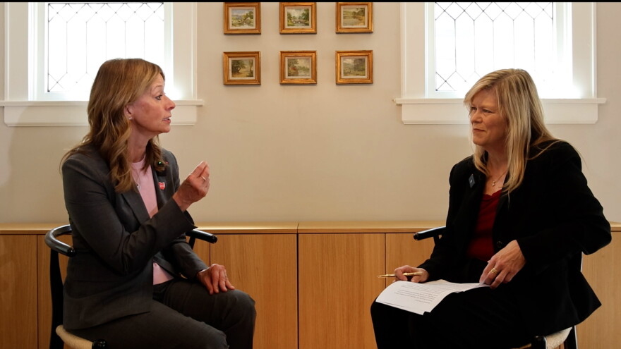 Democratic candidate for Ohio governor Amy Acton in an interview with Karen Kasler for "The State of Ohio" on Sept. 8, 2026.