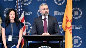 New Mexico Attorney General Raúl Torrez speaks during press conference