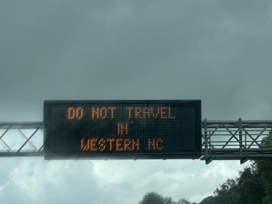 Officials have urging all motorists to stop any travel on any road in Western North Carolina as flood conditions worse Friday, Sept. 27, 2024.